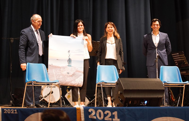 Da sx Claudio Mazza, Ilenia Mauro vincitrice, Alessandra Biocca, Enrico Piergallini