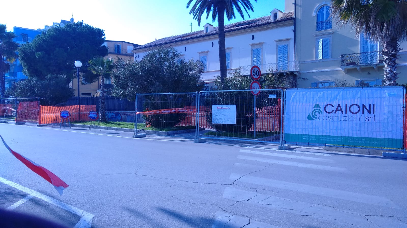 il cantiere allestito dalla CIIP