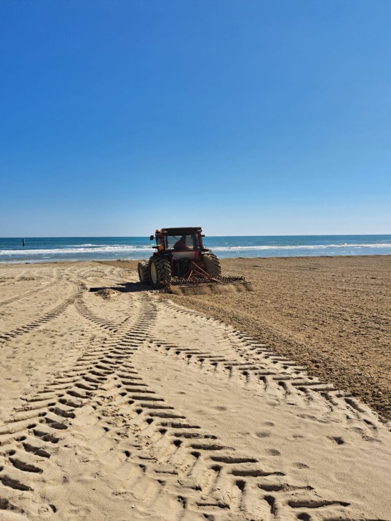 spiaggia lavori